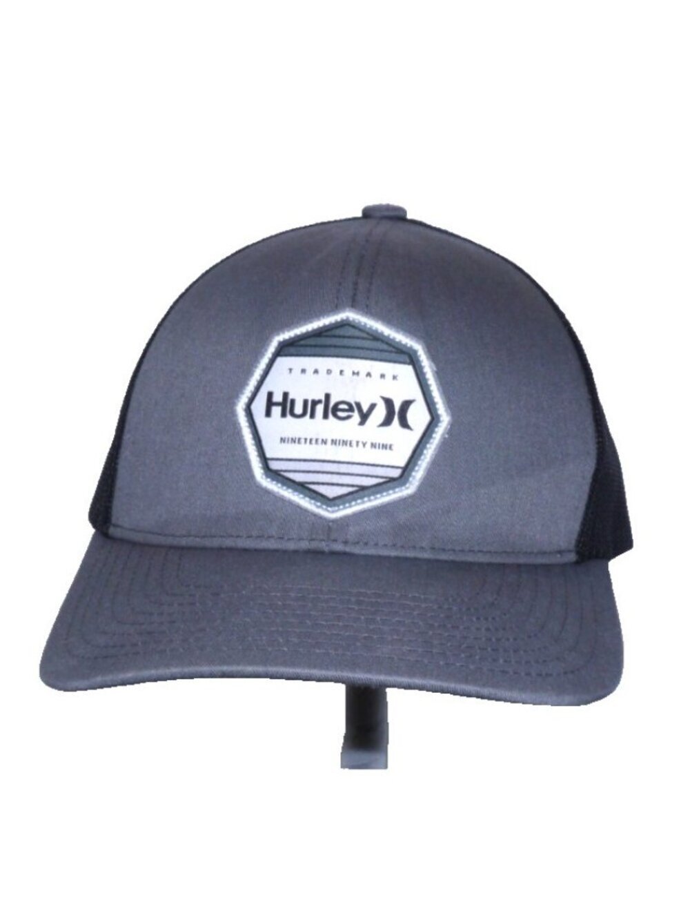 Hurley Adult Nineteen Ninety Nine Classics gray adjustable mesh hat baseball cap